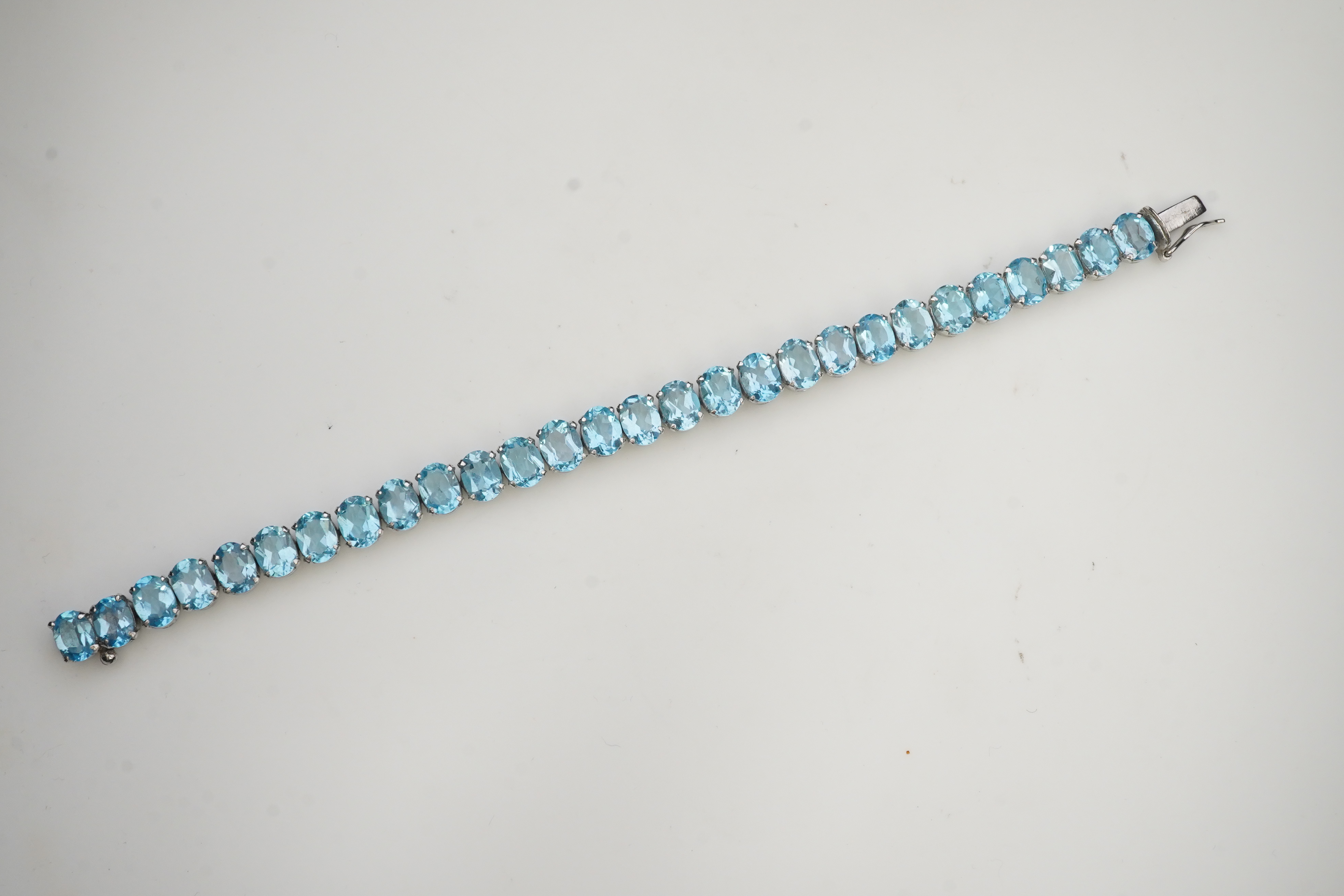 A blue topaz bracelet